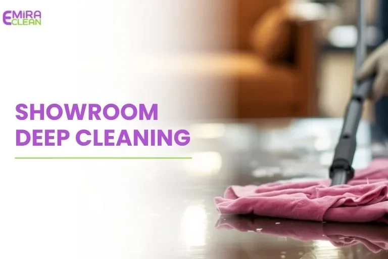 Showroom deep cleaning services in Dubai for floors and display areas