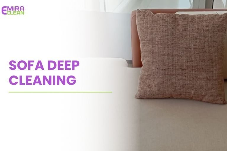 Professional sofa deep cleaning services in Dubai removing stains and dirt